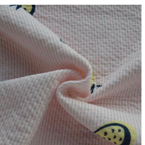 潍坊 40S有机棉双面印花针织面料 保暖家居服床上用品面料